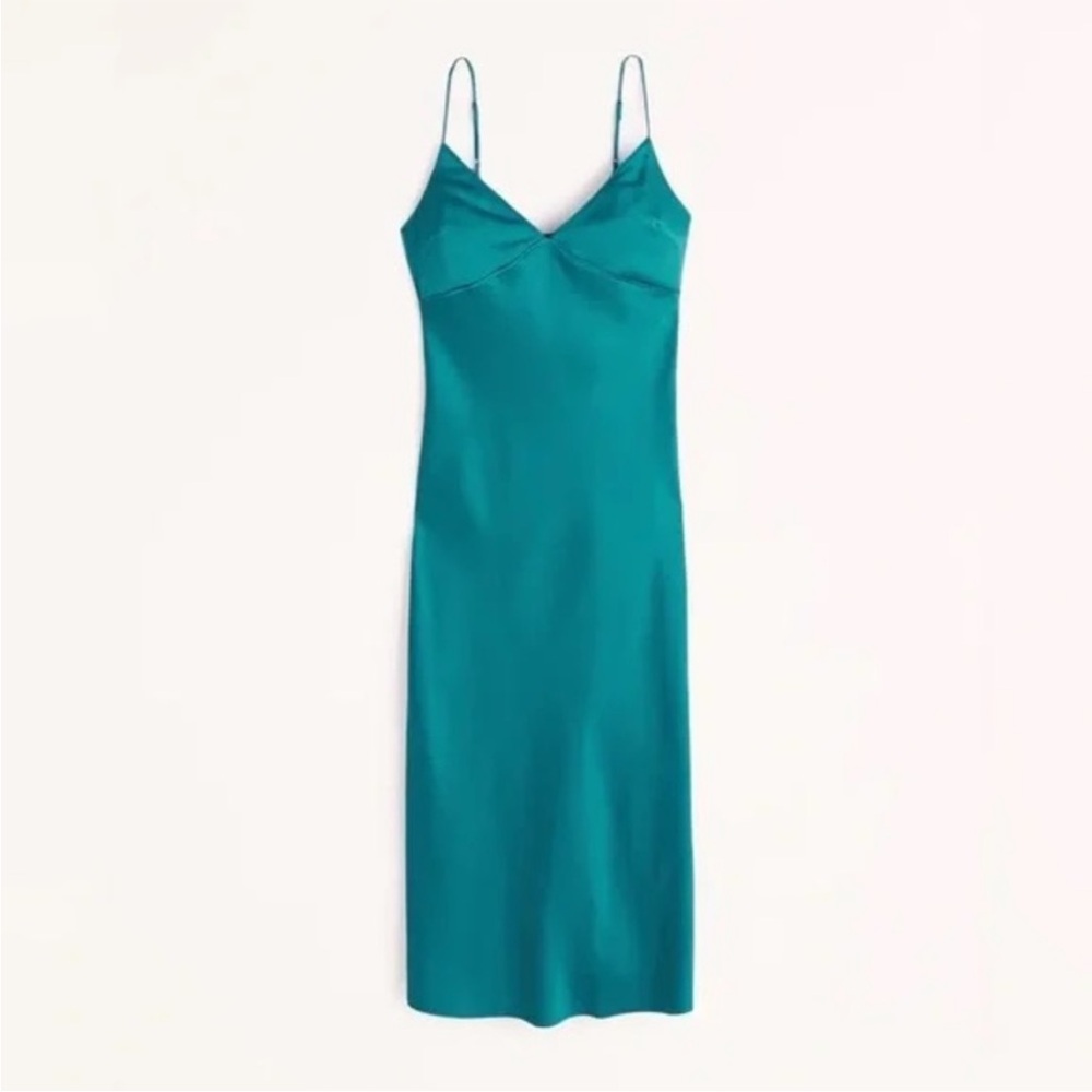Abercrombie & Fitch Teal Slip Dress